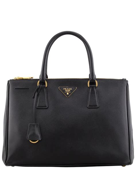 prada saffiano double zip executive tote